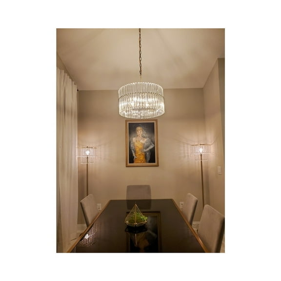 JL Styles Inc Modern 4-light Crystal Chandelier