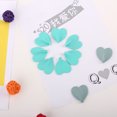 thumbnail image 2 of Matsuzay 6 uds ganchos de tela de toalla autoadhesivos en forma de corazón sin necesidad de taladrar organizador adhesivo de acero inoxidable Almacenamiento y organización del hogar blanco, 2 of 6