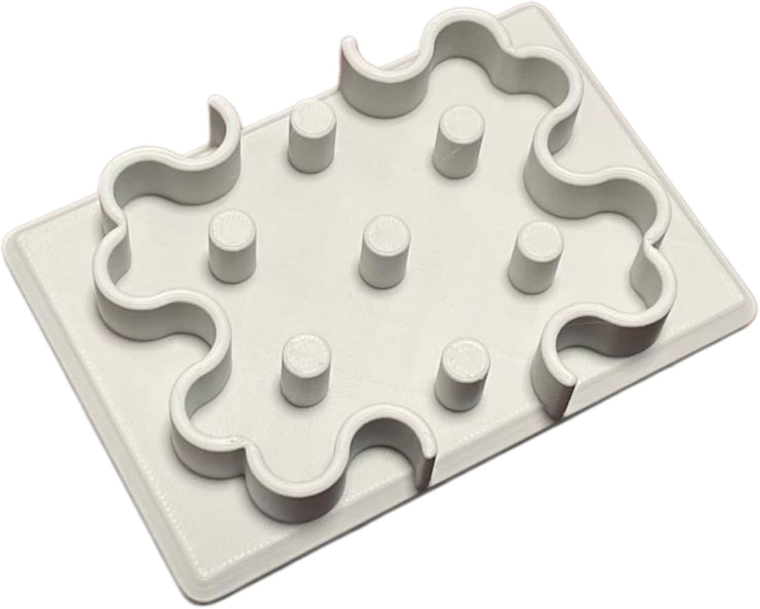 Slow Feeder Bowl Insert, Silicone, 7-Pillar Anti-Choke, for RFID Smart Feeder, Cats Dogs