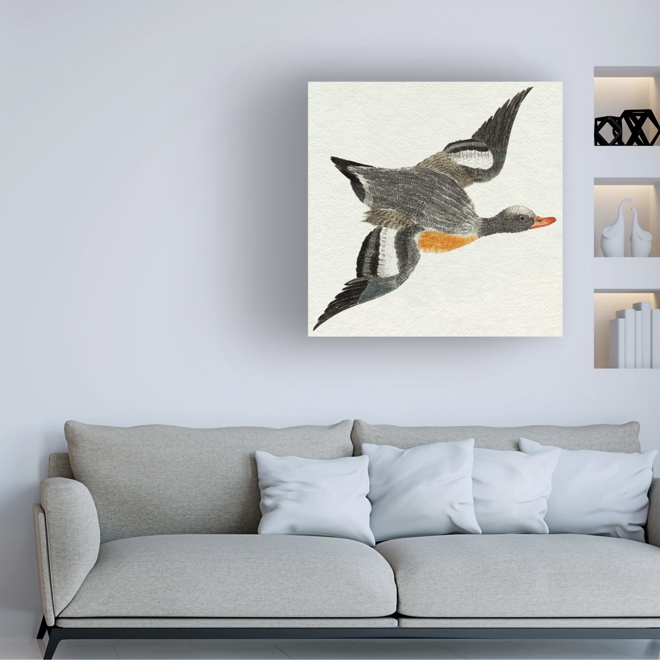 Trademark Fine Art Johan Teyler Flying Ducks I Canvas Wall Art