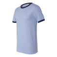 thumbnail image 1 of Bella + Canvas - Camiseta de jersey de Heather Ringer - Beather Azul / Amarilla - Grande Bella Camiseta de manga corta, 1 of 1