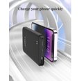 TRAHOO10000mah Portable Charger with Builtin Cable, Ultra Slim Power