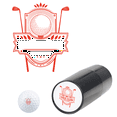 thumbnail image 4 of Personalized Golf Ball Stamp with Metal Case, Custom 5 Color Options Marking Tool to Identify Your Golf Balls, Custom Name & Design Stamper for Golfers Red(Please Contact Customer Service !!!), 4 of 9