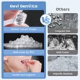 thumbnail image 2 of Máquina de hielo Gevi V2.0 de hielo nugget, autolimpieza, acero inoxidable, 42 cm, 2 of 9