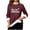 Wine, variant on Wensltd Women's Thermal Shirts Fleece Lined Undershirt Long Sleeve Tops Warm Winter Base Layer