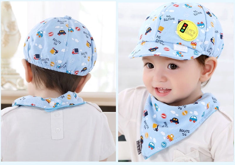 Baby Kid Boys Girl Hat Toddler Infant Hat Little Car Baseball Beret Cap Flat Hat 