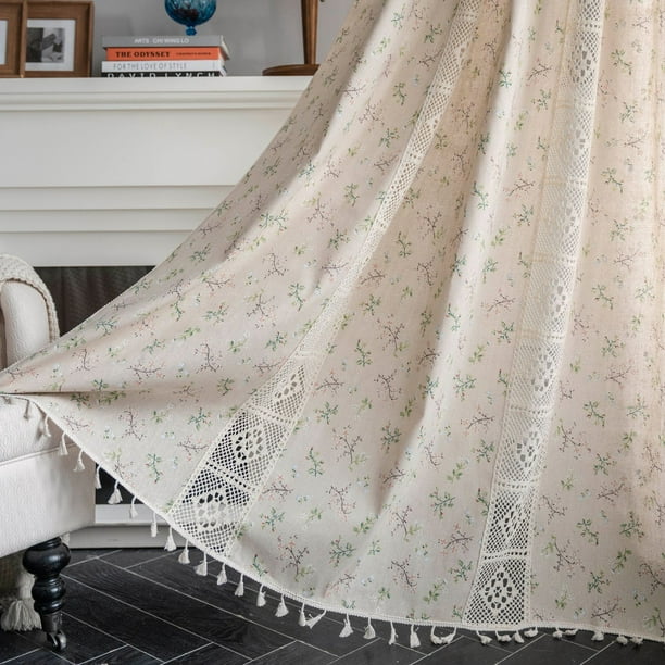 Cortinas de crochet con retazos de rejilla, cortinas divisorias, cortinas cortas, cortinas para puertas, cortinas flotantes para ventanas y cocinas