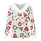 thumbnail image 3 of MHFRRA Camiseta Informal de Manga Larga para Mujer, Blusa Festiva, Suave, Cómoda y Holgada para Uso Diario, Ideal para Celebraciones de Temporada y para Invierno. Blanco, 3 of 3