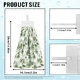 thumbnail image 7 of ZIATUBLE Palm Leaves Kitchen Hanging Towels Soft Hand Towels Loop Fast Drying Kitchen Hand Towels 3 Pieces Set with Hanging Loops Reusable Hanging Hand Towels for Bathroom Elastic Dish Towels, 7 of 7