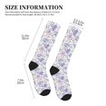 thumbnail image 4 of Pofeuu Lavender Flowers Print Compression Socks for Women & Men Circulation - Best Support for Nurses,Running,Athletic,Sports, 4 of 7