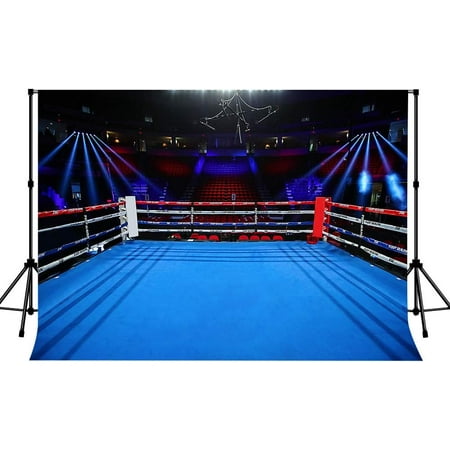 Image of LYLYCTY 7x5ft Photography Backdrops for Boys Birthday Party Boxing Ring Backgrounds Dorm Decorations Backdrop for Men