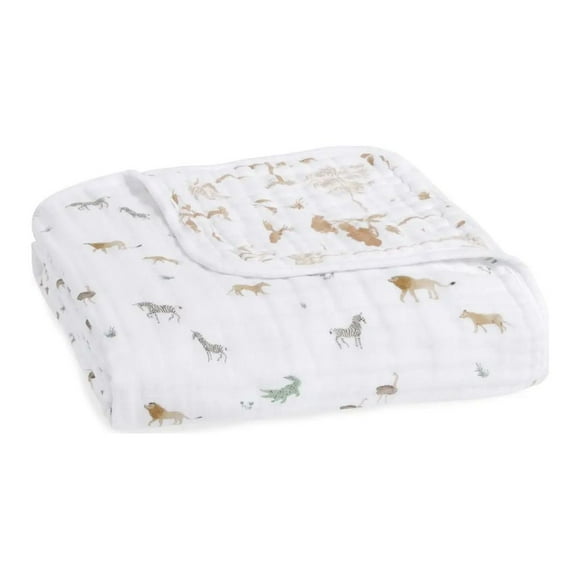 Aden + Anais Couverture de Rêve en Coton Biologique - Rêves de Safari