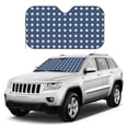 thumbnail image 2 of DouZhe Car Sunshades for Windshield, Patriotic American Flag Stars Blue White Pattern Car Sun Shade Block Heat and UV Rays, 55" x 30", 2 of 8