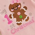 thumbnail image 7 of felwors Infant Baby Girl Fall Outfit Sweatshirt Romper Ribbed Letter Print Jumpsuit Long Sleeve Bodysuit Cute Newborn Clothes, 7 of 7