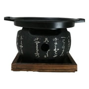 Japanese Cuisine Portable Konro Charcoal Grill BBQ Stove With Comal And Trivet