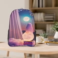 thumbnail image 5 of Honeii Dreamy Moonlit Window Print Clear Backpack Heavy Duty Transparent Bag 17" See Through BookBag for Women Men Adults Work Festival Sports Travel, 5 of 7