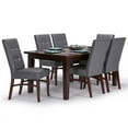 thumbnail image 6 of Pemberly Row 7 Piece Dining Set in Stone Gray and Java Brown, 6 of 6