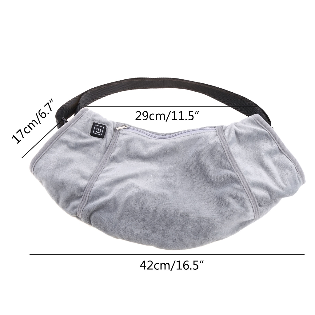 WINDLAND Electric Heated Hand Warmer Muff Camping Cold Weather Thermal Glove Waist Bag