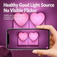 thumbnail image 5 of Cute Night Lights, Heart Shape Nursery Nightlight with Light Sensors, LED Night Light, Auto Dusk to Dawn Sensor for Bedroom, Bathroom, Hallway, Kitchen (White), 5 of 9