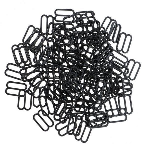 5-1000 piezas de clips de plástico para correa de sujetador, gancho y hebilla deslizante de 15 mm 10 piezas