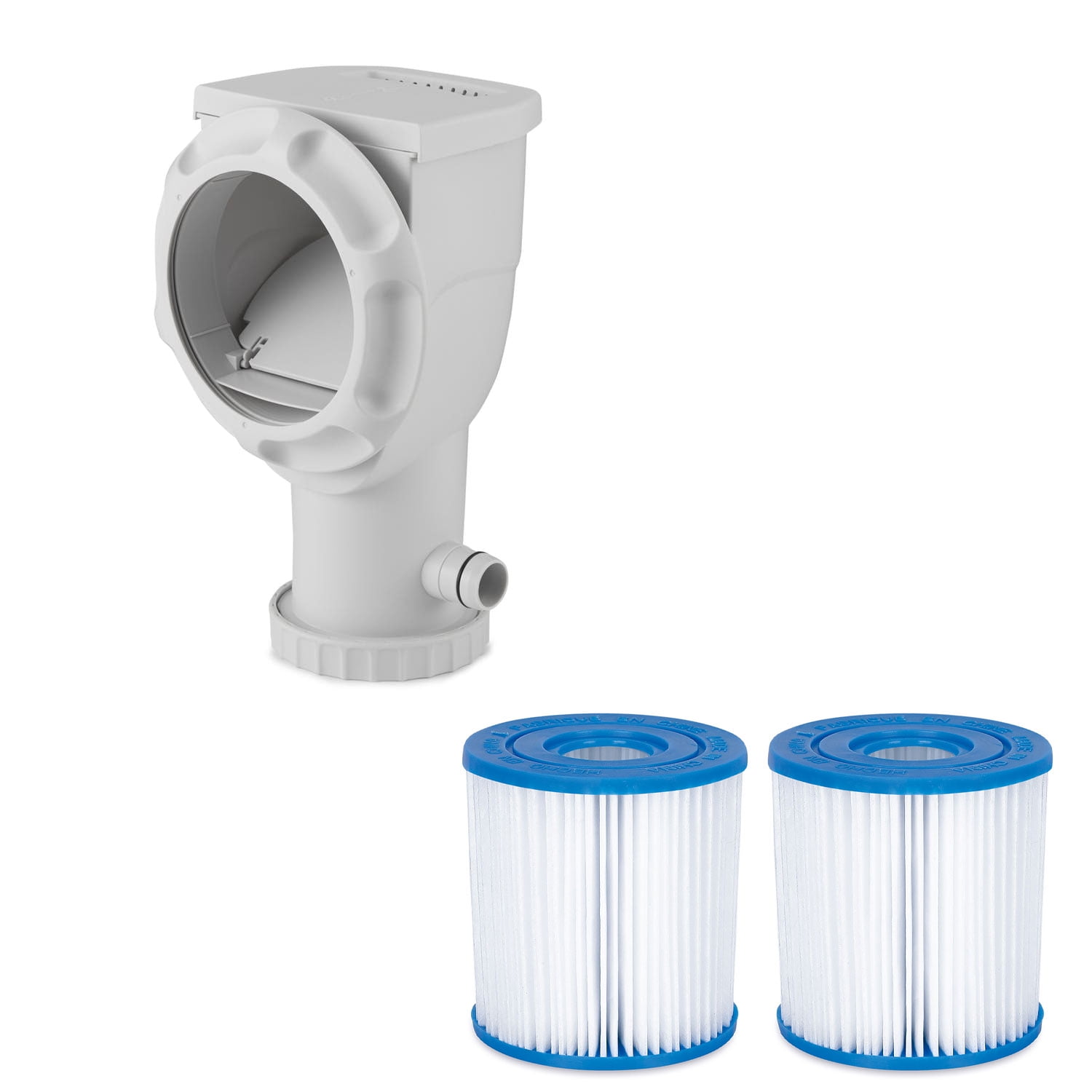 Summer Waves 330 Gal SkimmerPlus Filter Pump w/ 2 Replacement Type I