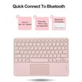 thumbnail image 3 of HPZZ Keyboard Case Compatible with Samsung Galaxy Tab S6 Lite 10.4" 2024/2022 / 2020,Slim Smart Case Detachable Stand Tablet Keyboard Case and 1 Mouses,with Smart Touchpad Built in Pencil Holder, 3 of 9