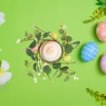 thumbnail image 2 of WNFJR Easter Egg Candle Rings Wreaths Spring Egg and Berry Candle Rings Artificial Eucalyptus Candle Holder Mini Wreaths for Easter Holiday Home Kitchen Table Centerpiece, 2 of 4