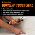 thumbnail image 4 of Sellador de silicona GORILLA para cocina y baño, 295 ml, blanco, 4 of 8
