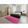 thumbnail image 4 of Ahgly Company Indoor Round Patterned Neon Pink Area Rugs, 3' Round, 4 of 6