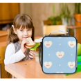 thumbnail image 6 of Haosy Blue Lace Cherry Heart Reusable Lunch Box Men/Women Insulated Lunch Bag for School Picnic Travel, 6 of 6
