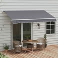 thumbnail image 3 of Barara King Patio Awning Sunshade Shelter,Patio Retractable Sun Shade,12' x 10' Manual Retractable Awning Outdoor Sunshade Shelter, 3 of 11