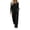 Black-AnuYalue Pajamas, variant on AnuYalue Women's Plus Size 2 Piece Outfits Long Sleeve Blouse and Pants Solid Loungewear Sets Travel Outfits