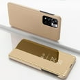 thumbnail image 6 of for Xiaomi Redmi Note 11 4G Makeup Mirror Phone Case Support Wireless Charging,Luxury Clear View Smart Display Case Phone Cover for Xiaomi Redmi Note 11 4G/Redmi Note 11S 4G QH Golden, 6 of 7