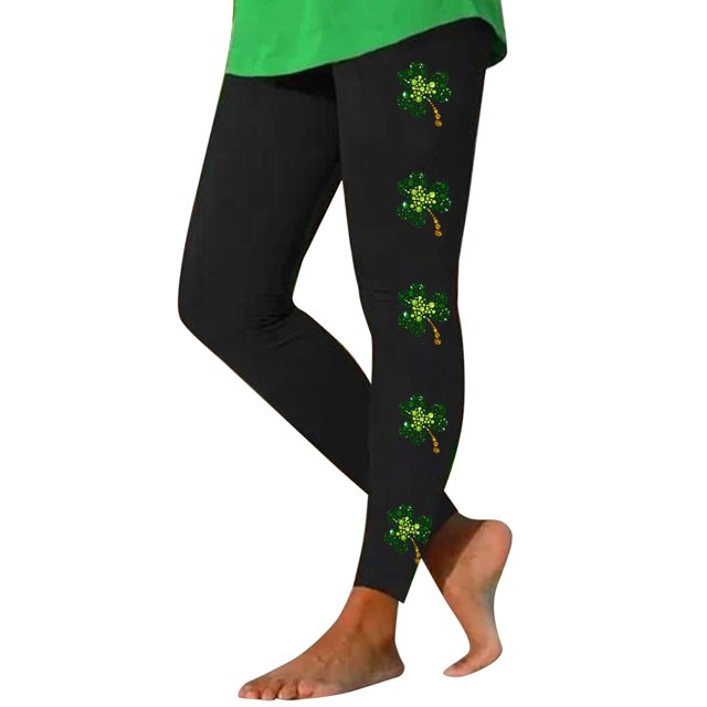 Kcodviy Leggings for Women Workout Plus Size Under Shorts for Women Out Leggings St Pa Chub Rub Shorts for Women Plus Size Day Print Color Block Women Shorts Plus Size Pants Soft Stretchy Leggings