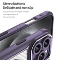 thumbnail image 6 of Carbon Fiber Texture Magnetic Case for iPhone 16 Pro, Compatible with MagSafe,Translucent Matte Anti-Fingerprint Back Slim Shockproof Protection Phone Case,Purple,For iPhone 16 Pro, 6 of 9