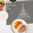 thumbnail image 2 of White Christmas Christmas Placemats, Grey Tree Table Mat Linen Burlap Washable Double-Deck Heat Insulation for Dining Table Kitchen Table Set of 4 (12 x 18 inch), 2 of 6