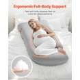thumbnail image 3 of Almohada de embarazo VEVOR en forma de G para maternidad, soporte para todo el cuerpo, 3 of 9