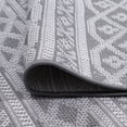 thumbnail image 6 of 8x10 Water Resistant, Large Indoor Outdoor Rugs for Patios, Front Door Entry, Entryway, Deck, Porch, Balcony | Outside Area Rug for Patio | Gray, Stripe | Size: 7'11'' x 10'3'', 6 of 8