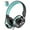 Black & Mint, variant on Seenda Kids Headphones, Wired Headphones for Kids On-Ear with Microphone, Foldable Stereo Tangle-Free Headphones for Girls Boys School Travel