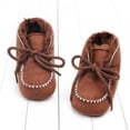 thumbnail image 6 of SYNPOS Newborn Baby Girls Cotton Soft Sole Winter Warm Snow Boots Infant Toddler Mid Calf Snow Boots 0-12 Months, 6 of 7