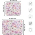 thumbnail image 3 of Coolnut Vintage Watercolor Flowers Kitchen Dish Drying Mat, 16'' x 18'' Super Absorbent Dish Drying Mat for Kitchen, Sink, Dining Table Home Decor, 3 of 7