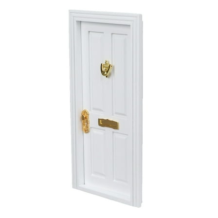 Delicate Mini Door for DIY Decor Made of Material White Color 1pc Small Size