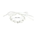 thumbnail image 2 of Homoyoyo Floral Leaf Plated Silver Bridal Hair Band Rhinestone Wedding Headpiece for Formal Occasions, 2 of 8