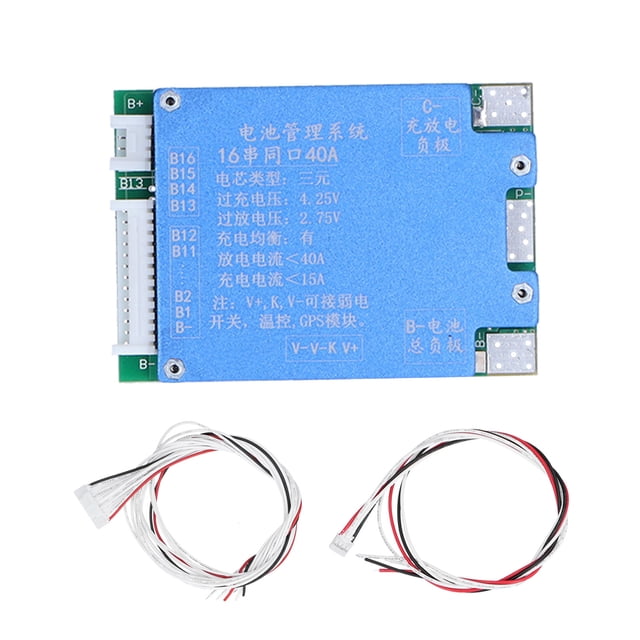 Placa De Protección BMS, Seguridad, Duradera, Ligera, Multifuncional, Placa BMS De 48 V, Bajo Consumo De Energía Para Baterías De Litio Para Baterías Ternarias ANGGREK Otros