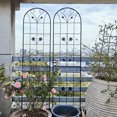 thumbnail image 3 of 2 Pack 86" H Large Heavy Duty Garden Rustproof Iron Plant Trellis for Potted Plant Support Metal Climbing Rose Trellis Vine Vegetable Cucumber, 3 of 7