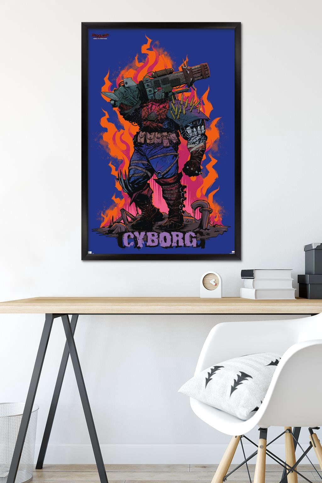 Marvel Spider-Man: Across The Spider-Verse - Cyborg Spider-Woman Wall Poster, 22.375" x 34" Framed