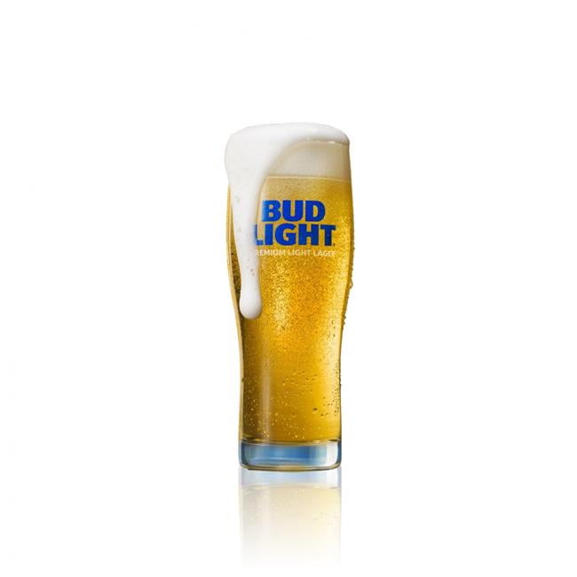 2 Bud Light Premium Light Lager Set Of 16 oz Pint Beer Glasses Brand New! 