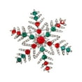 thumbnail image 5 of fenteer 3xElegant Christmas Brooch Pins Lapel Brooch for Clothes suits Decoration Snowflake, 5 of 8