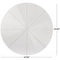 thumbnail image 3 of CosmoLiving by Cosmopolitan White Wooden Carved Radial Geometric Wall Decor, 3 of 7