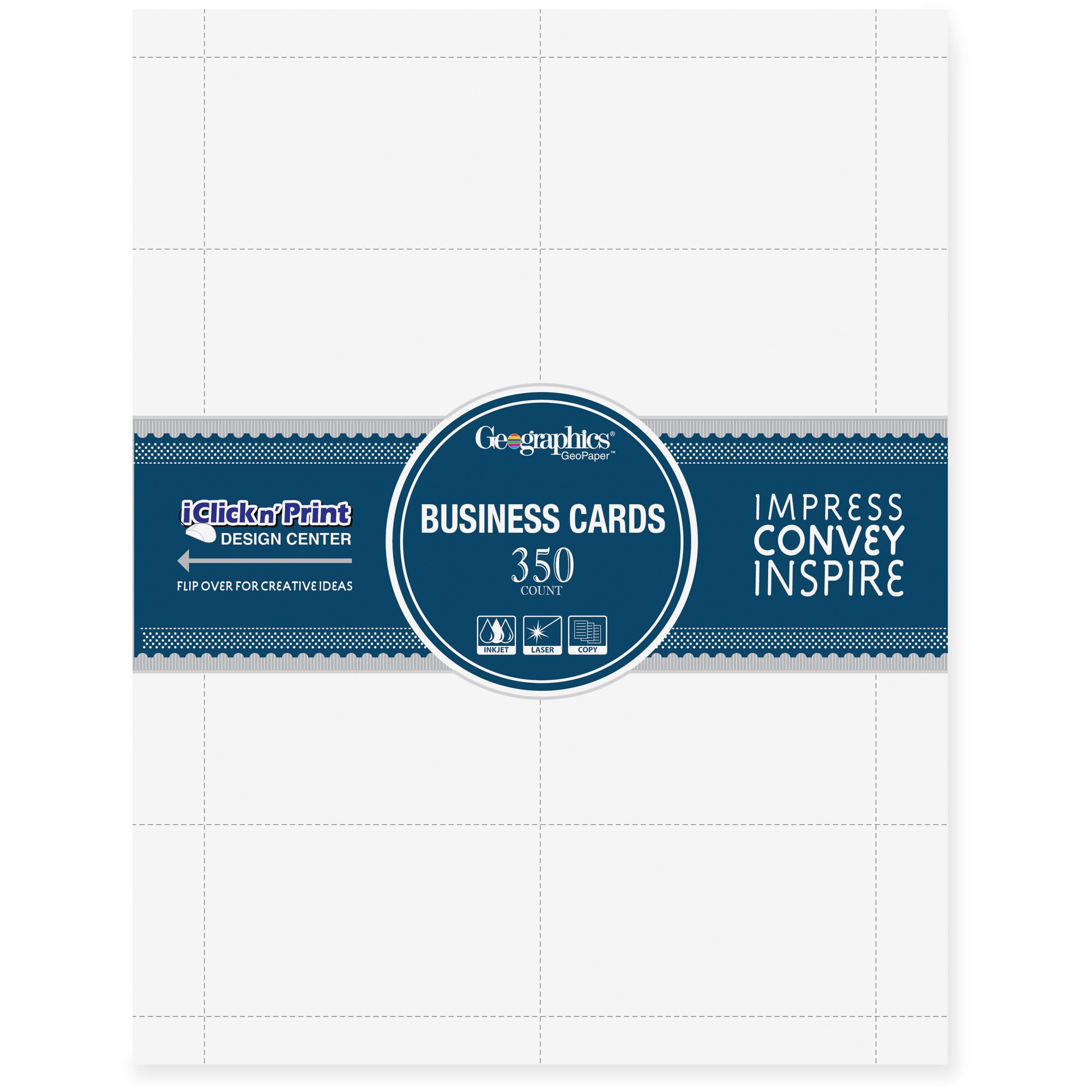 500 Blank Business Cards/Flash Cards Size 3 1/2 x 2 On Heavy Thick 80Lb /218 GSM Cover Stock